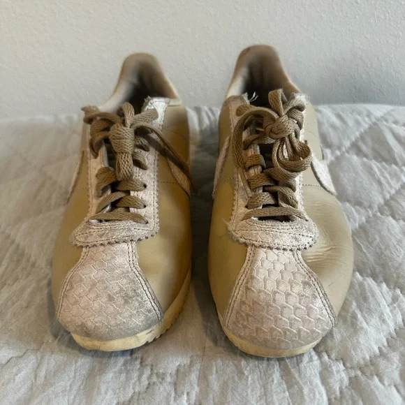 Nike Classic Cortez Premium Linen Sail Snake Print Sneakers  - Women's Size 8.5 - Picture 5 of 8